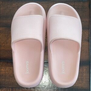 Blush Pink Women's Slide Sandals